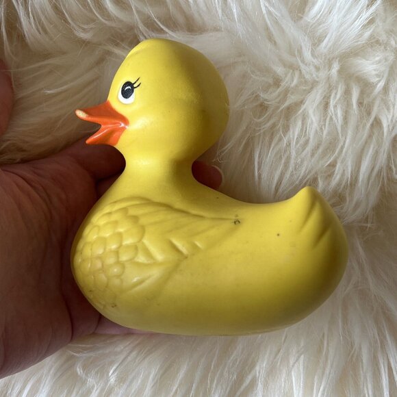 Vintage Knickerbocker Yellow Rubber Duck Duckie Ducky MADE IN THE USA - Picture 11 of 11